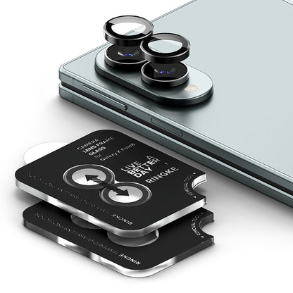 Zaštitna folija za stražnju kameru Ringke za Samsung Galaxy Z Fold8 F971, kaljeno staklo, set od 2 komada, crna