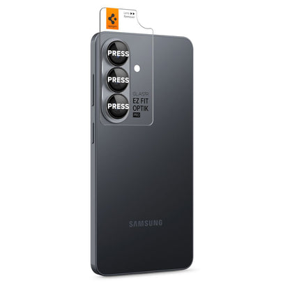 Zaštitna folija za stražnju kameru Spigen GlastR EZ FIT Optik Pro HD za Samsung Galaxy S26 S942, Kaljeno staklo, Set od 2 komada, Crna AGL11099