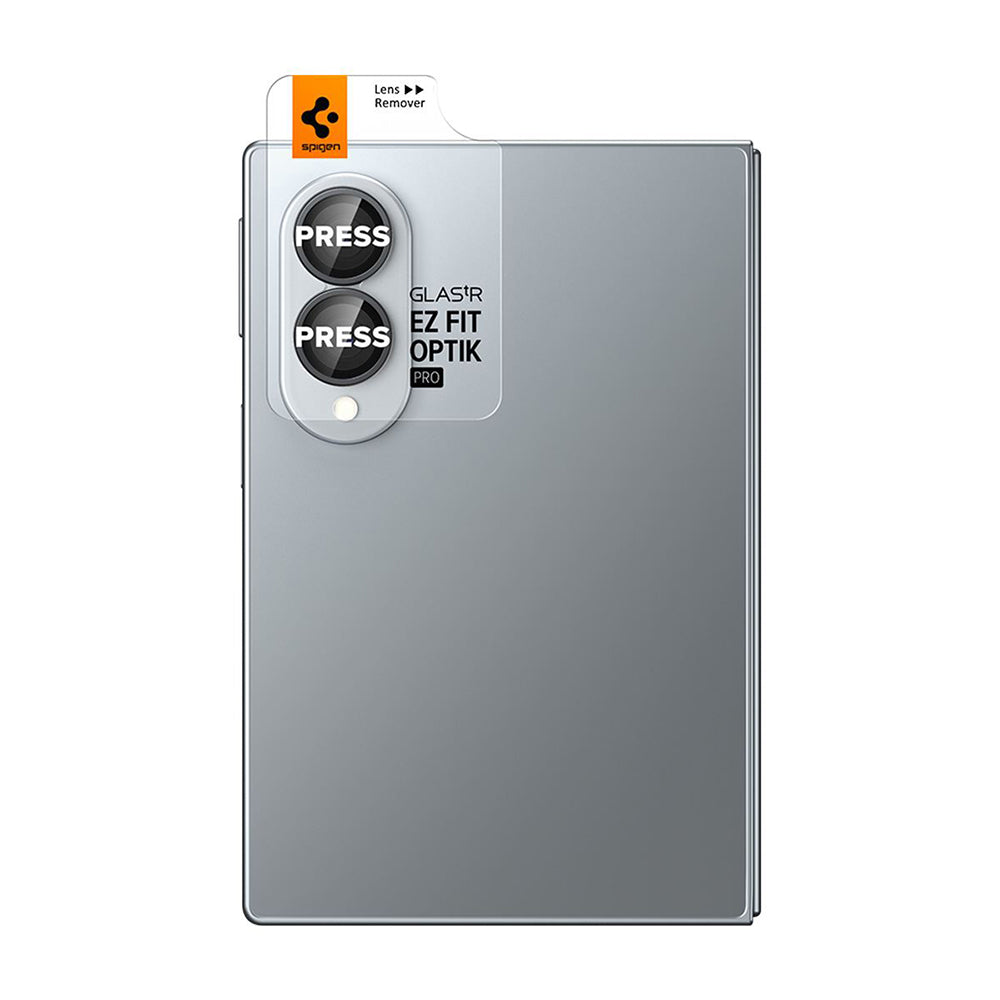 Zaštitna folija za stražnju kameru Spigen GlastR EZ FIT Optik Pro HD za Samsung Galaxy Z Fold8 F971, Kaljeno staklo, Set od 2 komada, Crna AGL11944