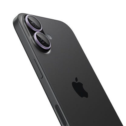 Zaštitna folija za stražnju kameru Spigen GlastR EZ FIT Optik Pro za Apple iPhone 17 / 16 Plus / 16, Kaljeno staklo, Set od 2 komada, Ljubičasta