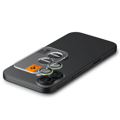 Zaštitna folija za stražnju kameru Spigen GlastR EZ FIT Optik Pro za Apple iPhone 17 / 16 Plus / 16, Kaljeno staklo, Set od 2 komada, Zelena AGL10128