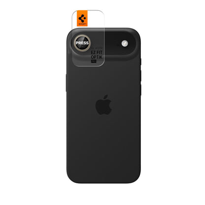 Zaštitna folija za stražnju kameru Spigen GlastR EZ FIT Optik Pro za Apple iPhone 17 Air, Kaljeno staklo, Set od 2 komada, Zlatna AGL10131
