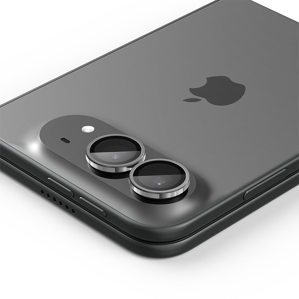 Zaštitna folija za stražnju kameru Spigen GlastR EZ FIT Optik Pro za Apple iPhone Duo, Kaljeno staklo, Set od 2 komada, Siva AGL12012