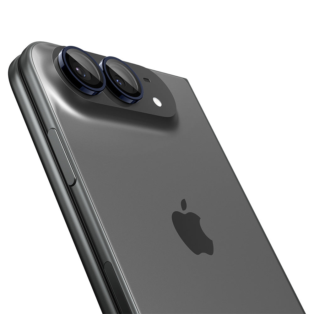 Zaštitna folija za stražnju kameru Spigen GlastR EZ FIT Optik Pro za Apple iPhone Duo, Kaljeno staklo, Set od 2 komada, Tamnoplava AGL12011