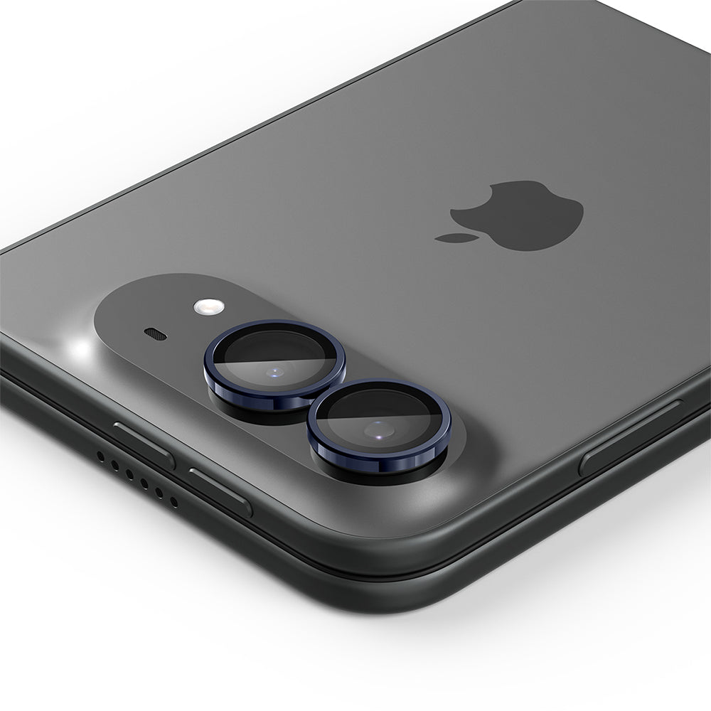 Zaštitna folija za stražnju kameru Spigen GlastR EZ FIT Optik Pro za Apple iPhone Duo, Kaljeno staklo, Set od 2 komada, Tamnoplava AGL12011