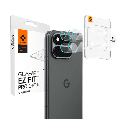 Zaštitna folija za stražnju kameru Spigen GlastR EZ FIT Optik Pro za Google Pixel 11 Pro Fold, Kaljeno staklo, Set od 2 komada, Prozirna AGL11491