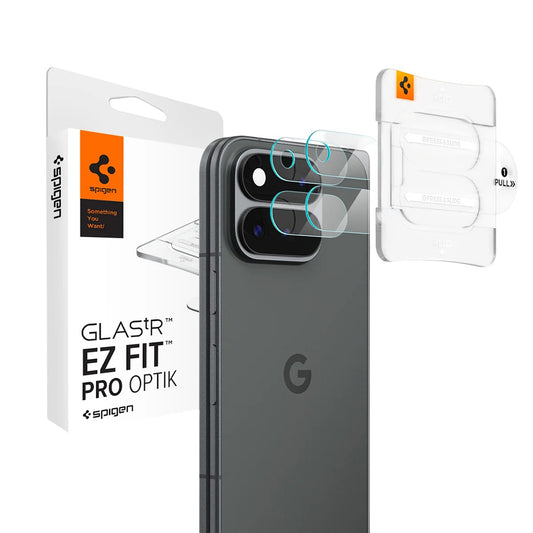 Zaštitna folija za stražnju kameru Spigen GlastR EZ FIT Optik Pro za Google Pixel 11 Pro Fold, Kaljeno staklo, Set od 2 komada, Prozirna AGL11491