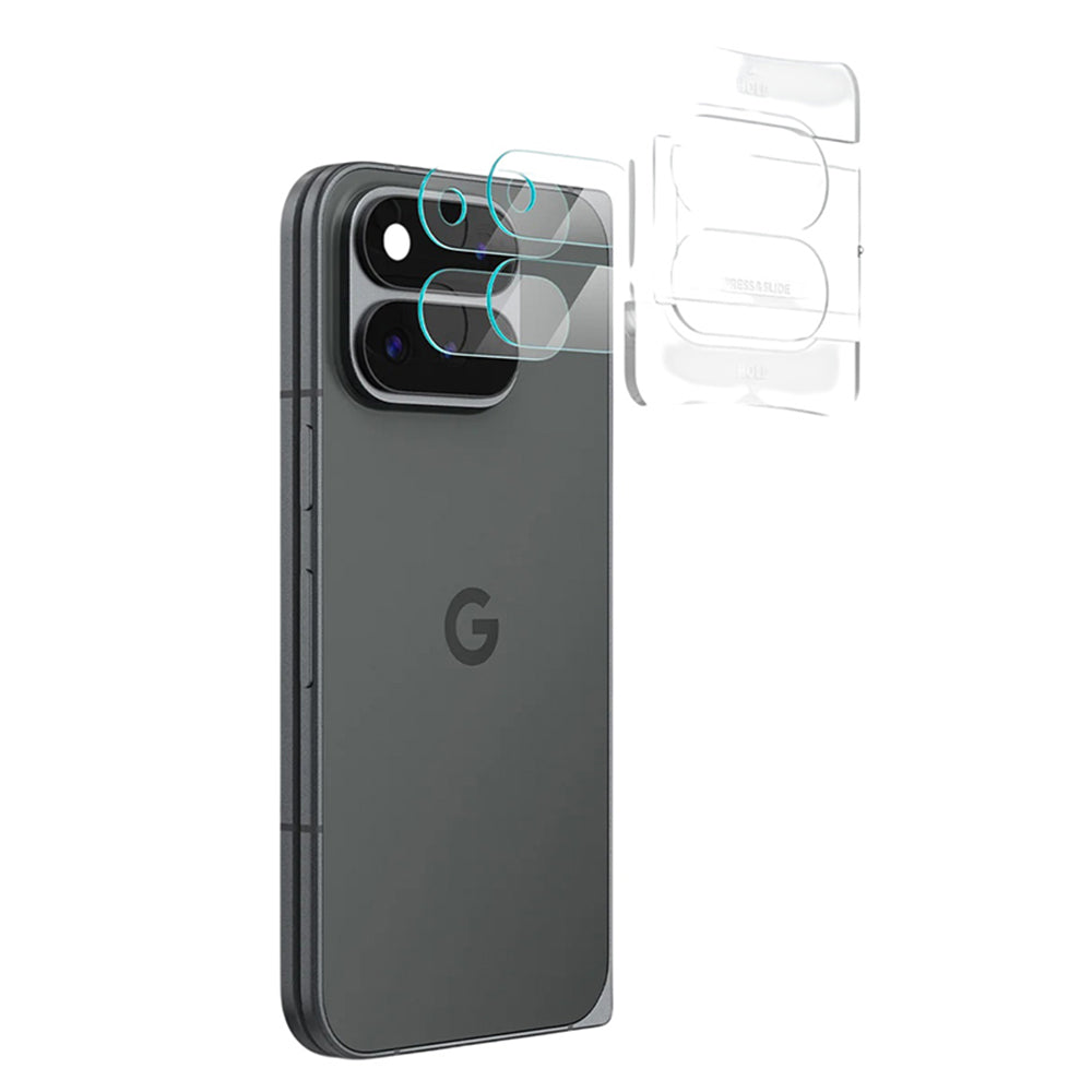Zaštitna folija za stražnju kameru Spigen GlastR EZ FIT Optik Pro za Google Pixel 11 Pro Fold, Kaljeno staklo, Set od 2 komada, Prozirna AGL11491