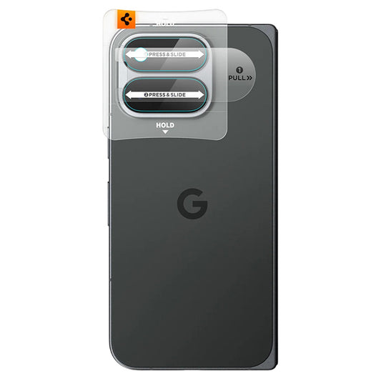 Zaštitna folija za stražnju kameru Spigen GlastR EZ FIT Optik Pro za Google Pixel 11 Pro Fold, Kaljeno staklo, Set od 2 komada, Prozirna AGL11491