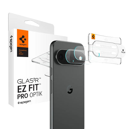 Zaštitna folija za stražnju kameru Spigen GlastR EZ FIT Optik Pro za Google Pixel 11 Pro, Kaljeno staklo, Set od 2 komada, Prozirna AGL11484
