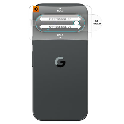 Zaštitna folija za stražnju kameru Spigen GlastR EZ FIT Optik Pro za Google Pixel 11 Pro XL, Kaljeno staklo, Set od 2 komada, Prozirna AGL11489