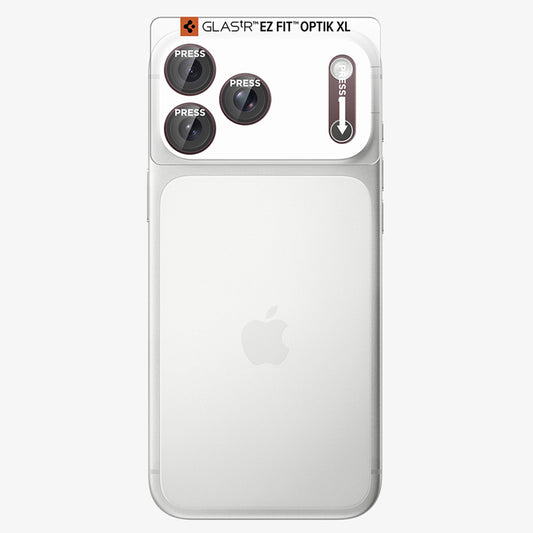 Zaštitna folija za stražnju kameru Spigen GlastR EZ FIT Optik Pro XL za Apple iPhone 18 Pro Max, Kaljeno staklo, Boja vina AGL12040