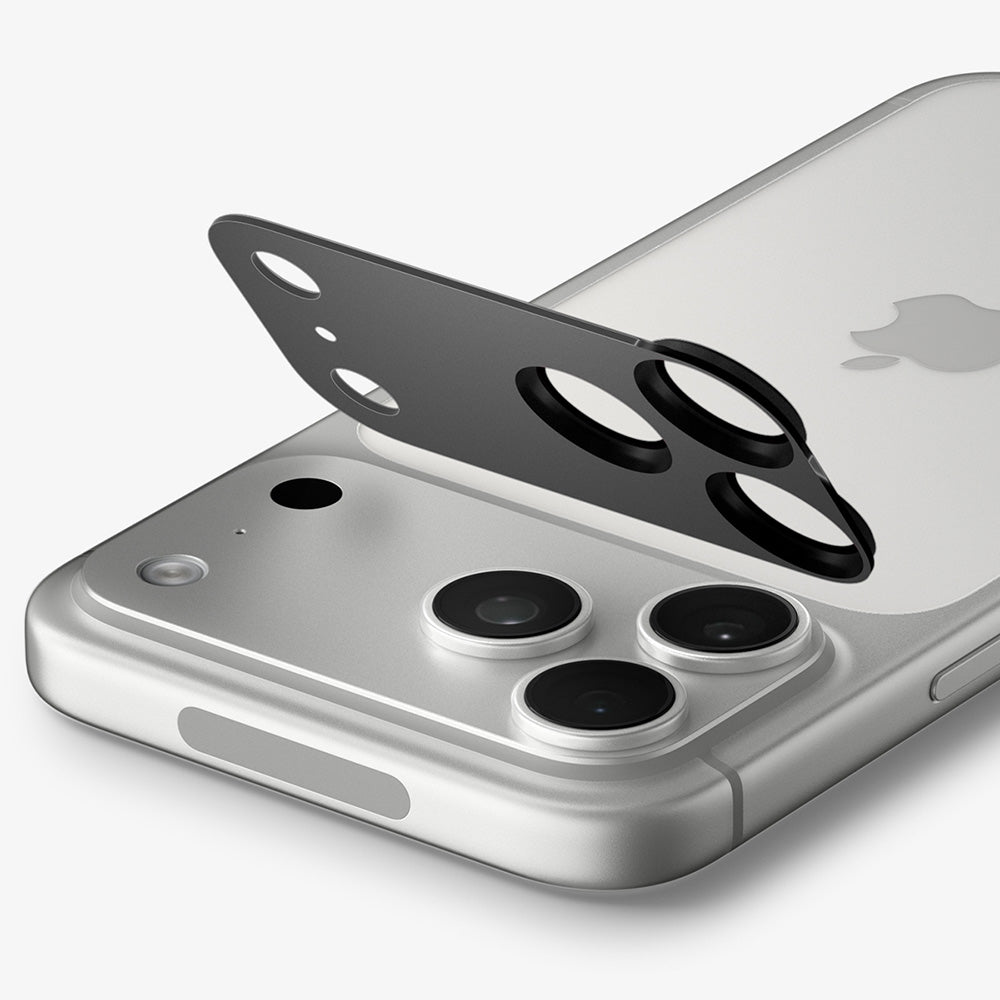 Zaštitna folija za stražnju kameru Spigen GlastR EZ FIT Optik Pro XL za Apple iPhone 18 Pro, Kaljeno staklo, Tamno siva AGL12035