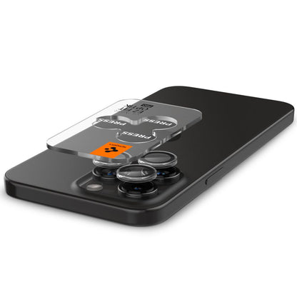 Zaštitna folija za stražnju kameru Spigen GlastR EZ FIT Optik Pro za Apple iPhone 17 Pro Max / 17 Pro, Kaljeno staklo, Set od 2 komada, Prozirna