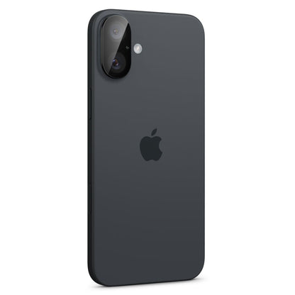 Zaštitna folija za stražnju kameru Spigen GlastR Optik za Apple iPhone 16 Plus / 16, Kaljeno staklo, Set od 2 komada, Crna AGL07922