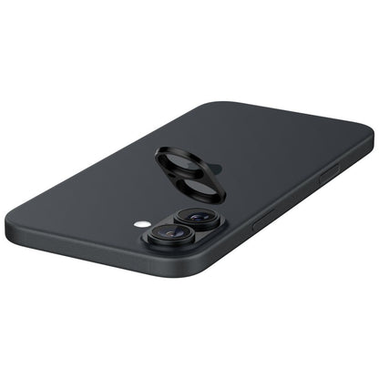 Zaštitna folija za stražnju kameru Spigen GlastR Optik za Apple iPhone 16 Plus / 16, Kaljeno staklo, Set od 2 komada, Crna AGL07922