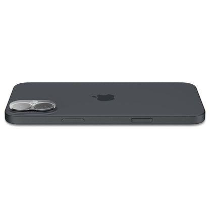 Zaštitna folija za stražnju kameru Spigen GlastR Optik za Apple iPhone 16 Plus / 16, Kaljeno staklo, Set od 2 komada, Prozirna AGL07923