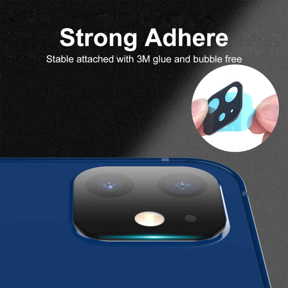 Zaštitna folija za stražnju kameru Techsuit za Apple iPhone 12 Pro Max, kaljeno staklo, crna