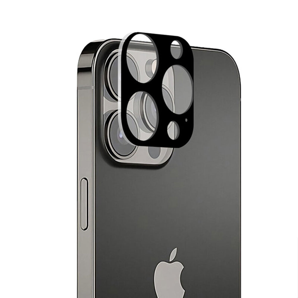 Zaštitna folija za stražnju kameru Techsuit za Apple iPhone 13 Pro Max / 13 Pro, Kaljeno staklo, Crna