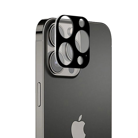 Zaštitna folija za stražnju kameru Techsuit za Apple iPhone 13 Pro Max / 13 Pro, Kaljeno staklo, Crna
