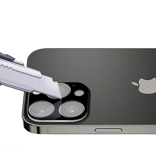 Zaštitna folija za stražnju kameru Techsuit za Apple iPhone 13 Pro Max / 13 Pro, Kaljeno staklo, Crna