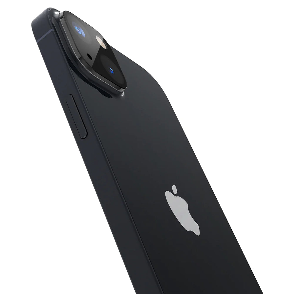 Zaštitna folija za stražnju kameru Techsuit za Apple iPhone 14 Plus / 14, Kaljeno staklo, Crna