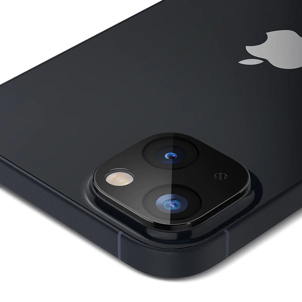 Zaštitna folija za stražnju kameru Techsuit za Apple iPhone 14 Plus / 14, Kaljeno staklo, Crna