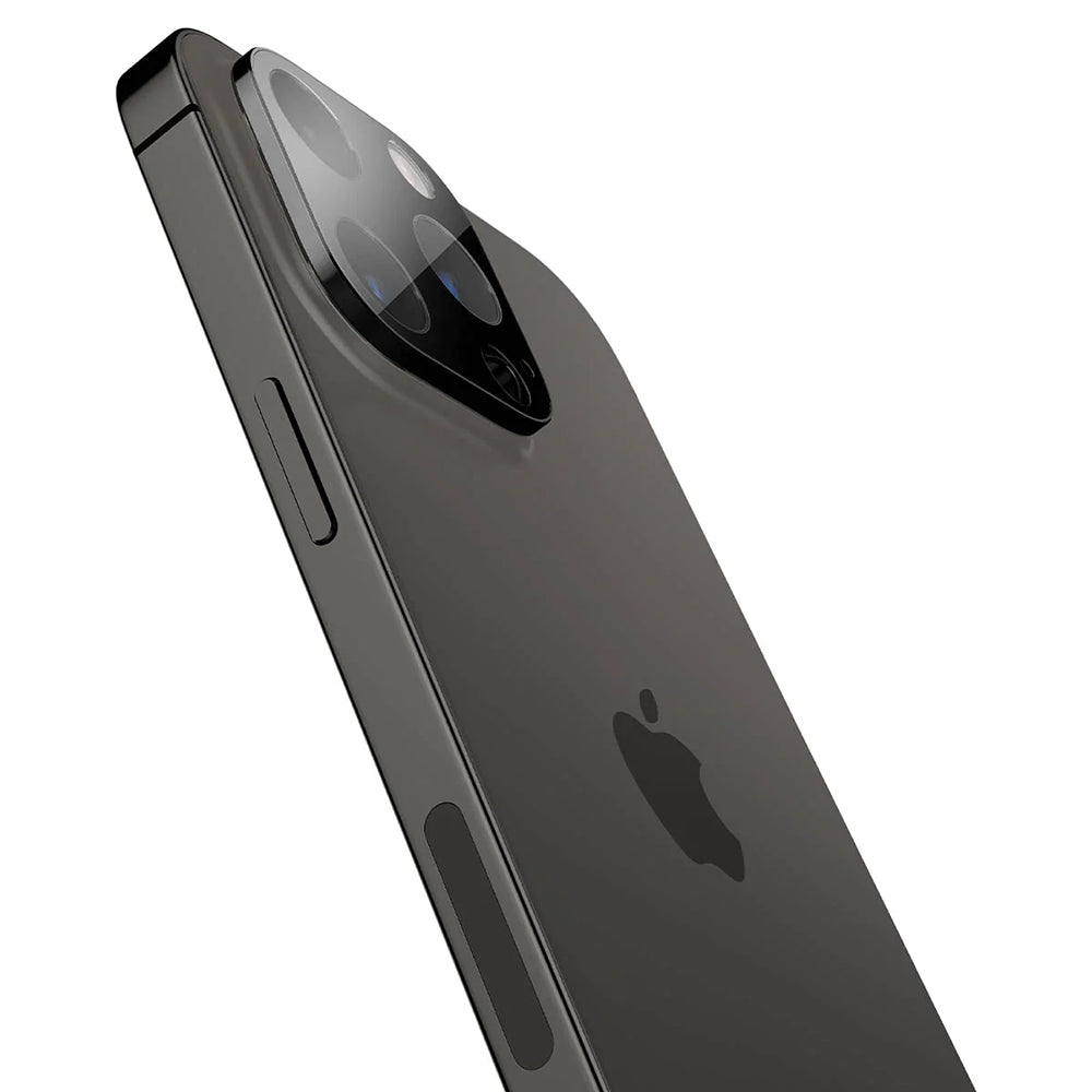 Zaštitna folija za stražnju kameru Techsuit za Apple iPhone 14 Pro Max / 14 Pro, Kaljeno staklo, Crna