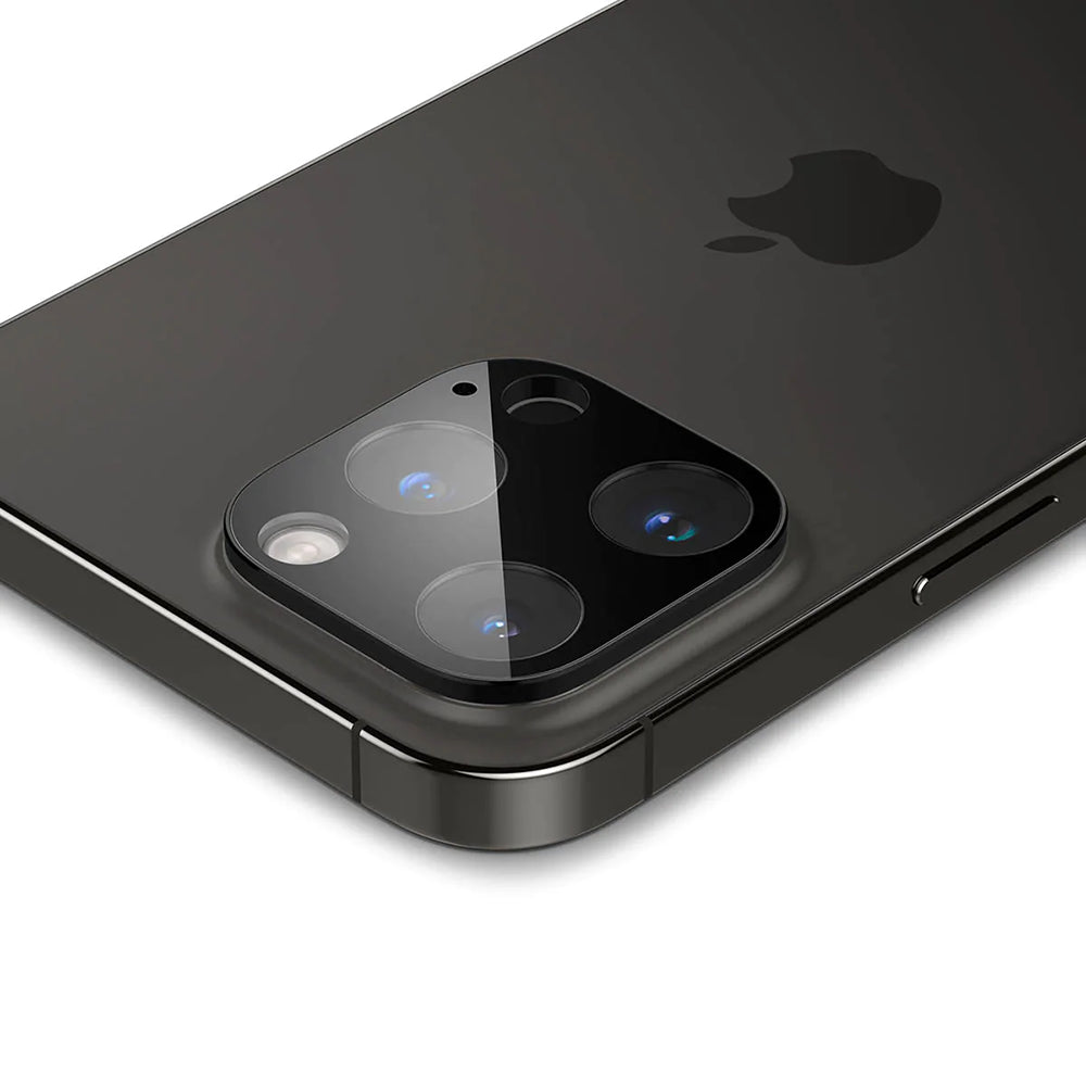 Zaštitna folija za stražnju kameru Techsuit za Apple iPhone 14 Pro Max / 14 Pro, Kaljeno staklo, Crna