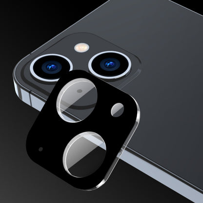 Zaštitna folija za stražnju kameru Techsuit za Apple iPhone 15 Plus / 15, Kaljeno staklo, Crna