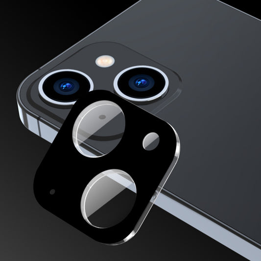 Zaštitna folija za stražnju kameru Techsuit za Apple iPhone 15 Plus / 15, Kaljeno staklo, Crna