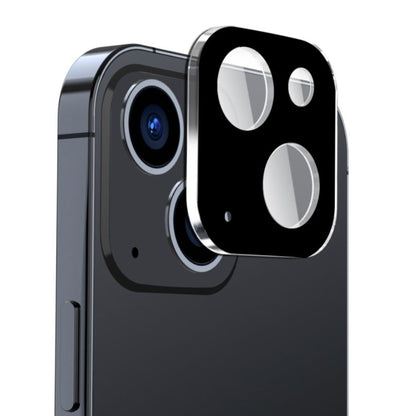 Zaštitna folija za stražnju kameru Techsuit za Apple iPhone 15 Plus / 15, Kaljeno staklo, Crna