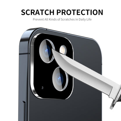 Zaštitna folija za stražnju kameru Techsuit za Apple iPhone 15 Plus / 15, Kaljeno staklo, Crna