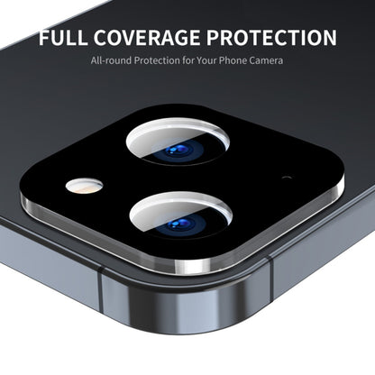 Zaštitna folija za stražnju kameru Techsuit za Apple iPhone 15 Plus / 15, Kaljeno staklo, Crna