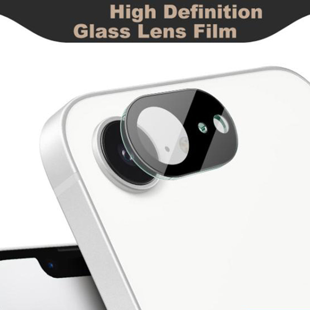 Zaštitna folija za stražnju kameru Techsuit za Apple iPhone 17e / 16e, Kaljeno staklo, Crna