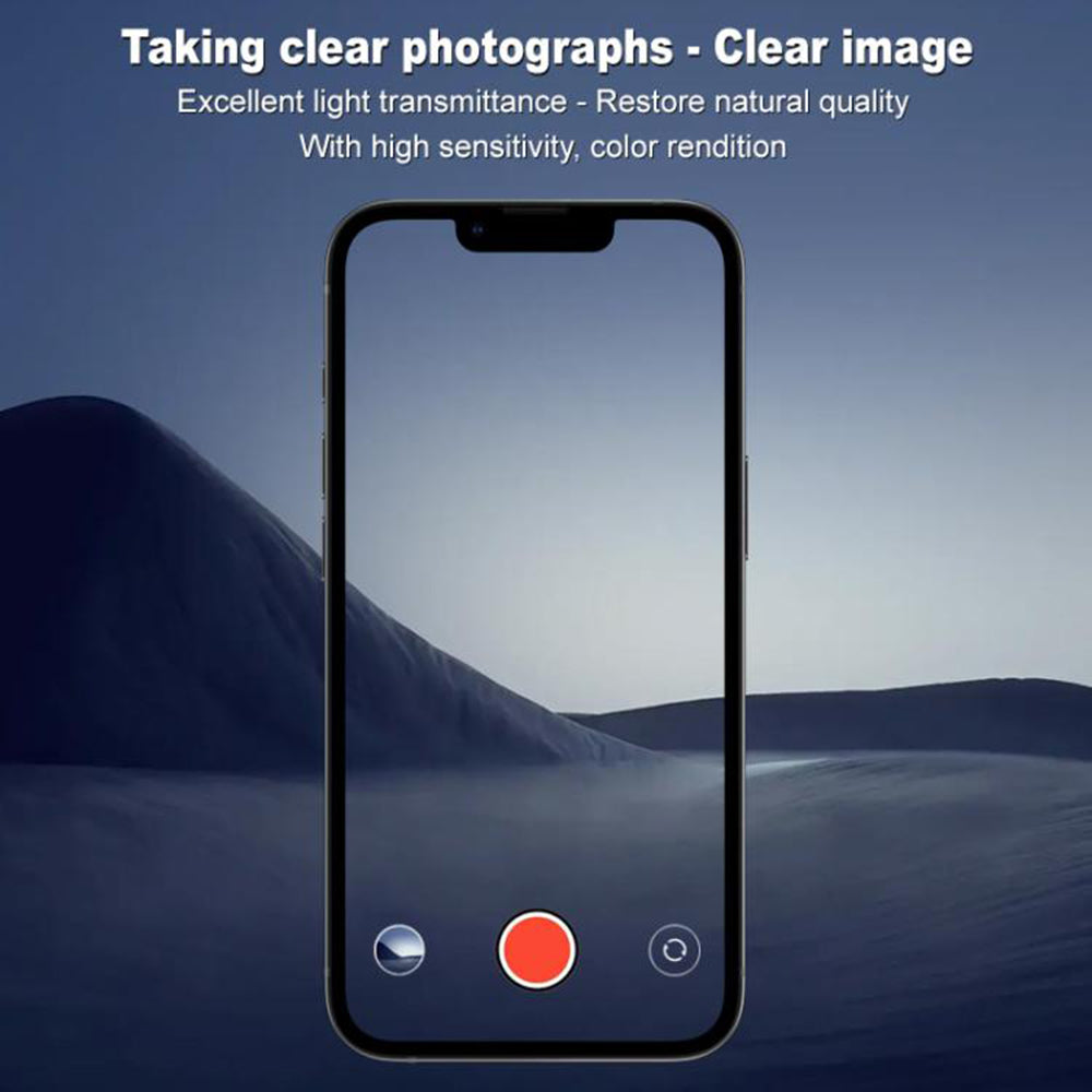 Zaštitna folija za stražnju kameru Techsuit za Apple iPhone 17e / 16e, Kaljeno staklo, Crna