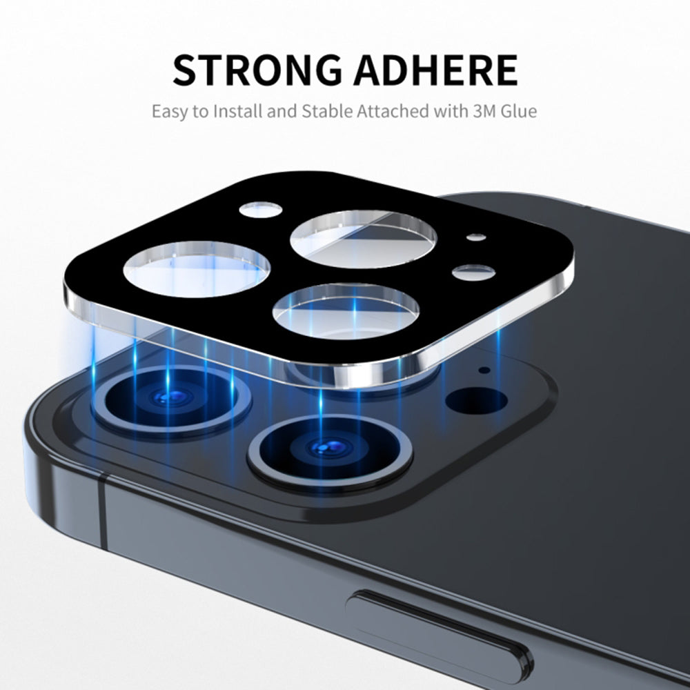 Zaštitna folija za stražnju kameru Techsuit za Apple iPhone 17 Pro, Kaljeno staklo, Crna