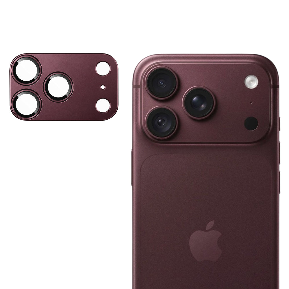 Zaštitna folija za stražnju kameru Techsuit za Apple iPhone 18 Pro Max, kaljeno staklo, bordo boje