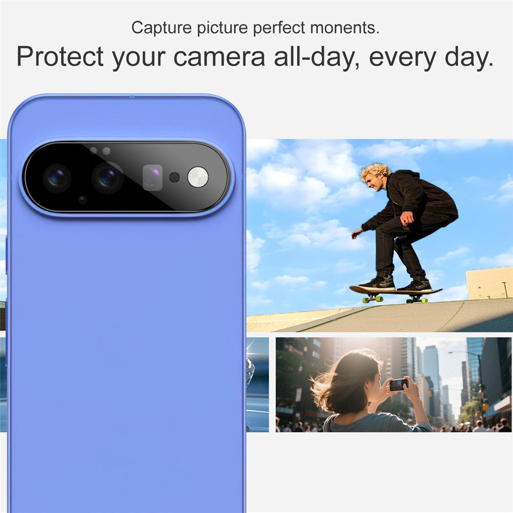 Zaštitna folija za stražnju kameru Techsuit za Google Pixel 11, kaljeno staklo, crna