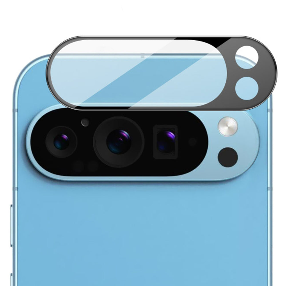 Zaštitna folija za stražnju kameru Techsuit za Google Pixel 9 Pro XL, kaljeno staklo, crna