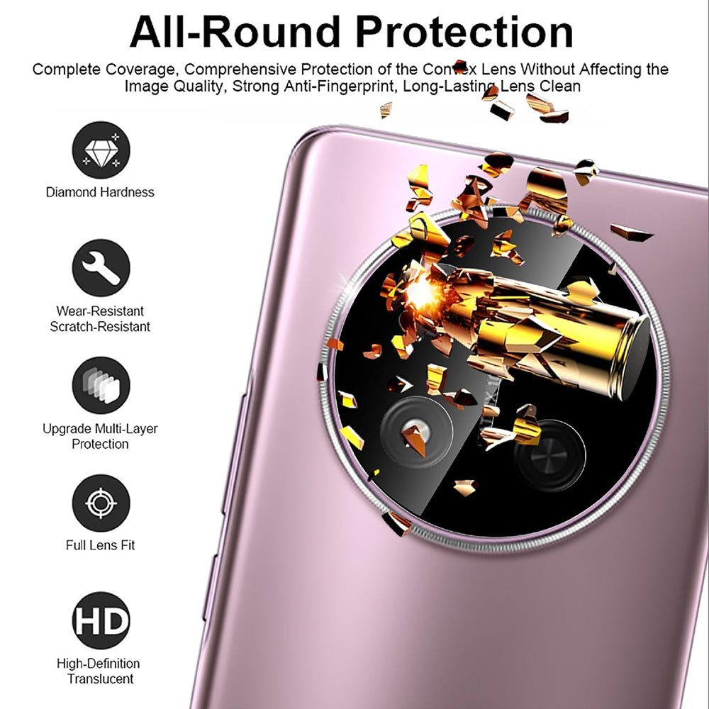 Zaštitna folija za stražnju kameru Techsuit za Honor X9c / Magic7 Lite, kaljeno staklo, crna