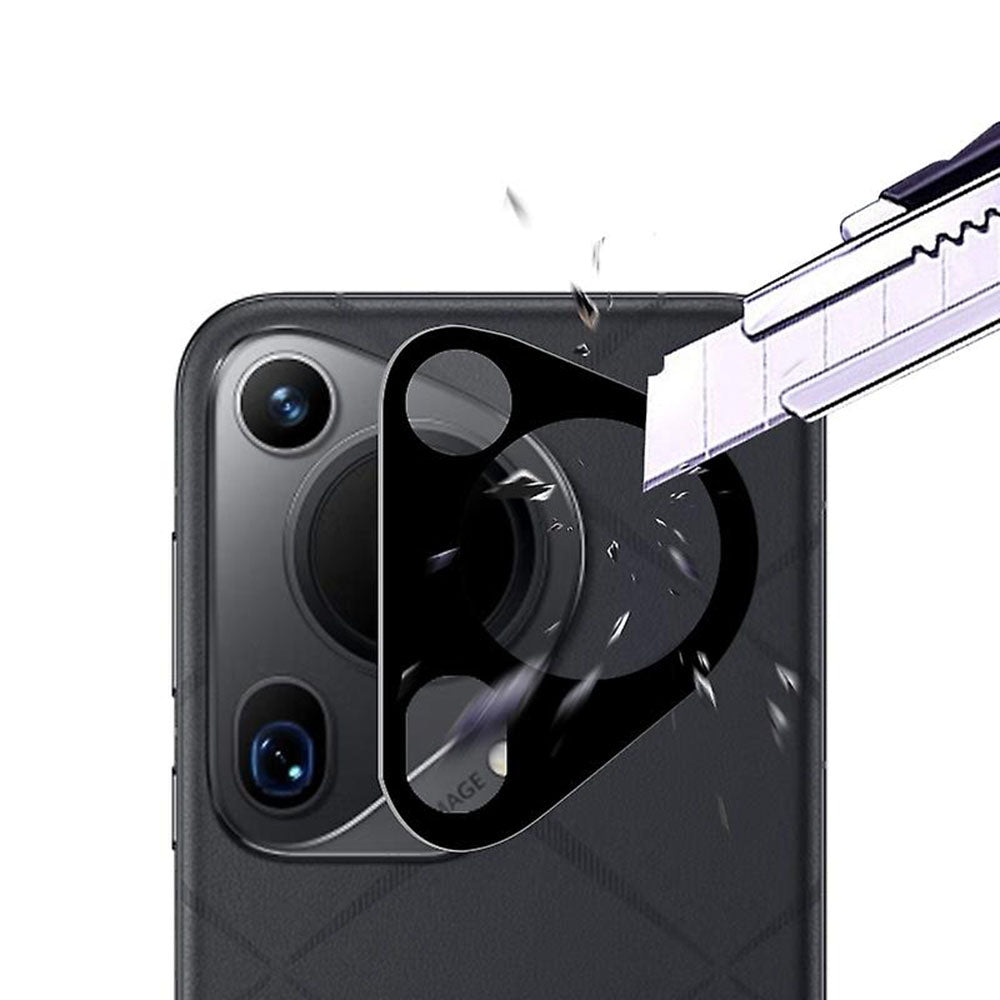Zaštitna folija za stražnju kameru Techsuit za Huawei Pura 70 Ultra, Kaljeno staklo, Crna