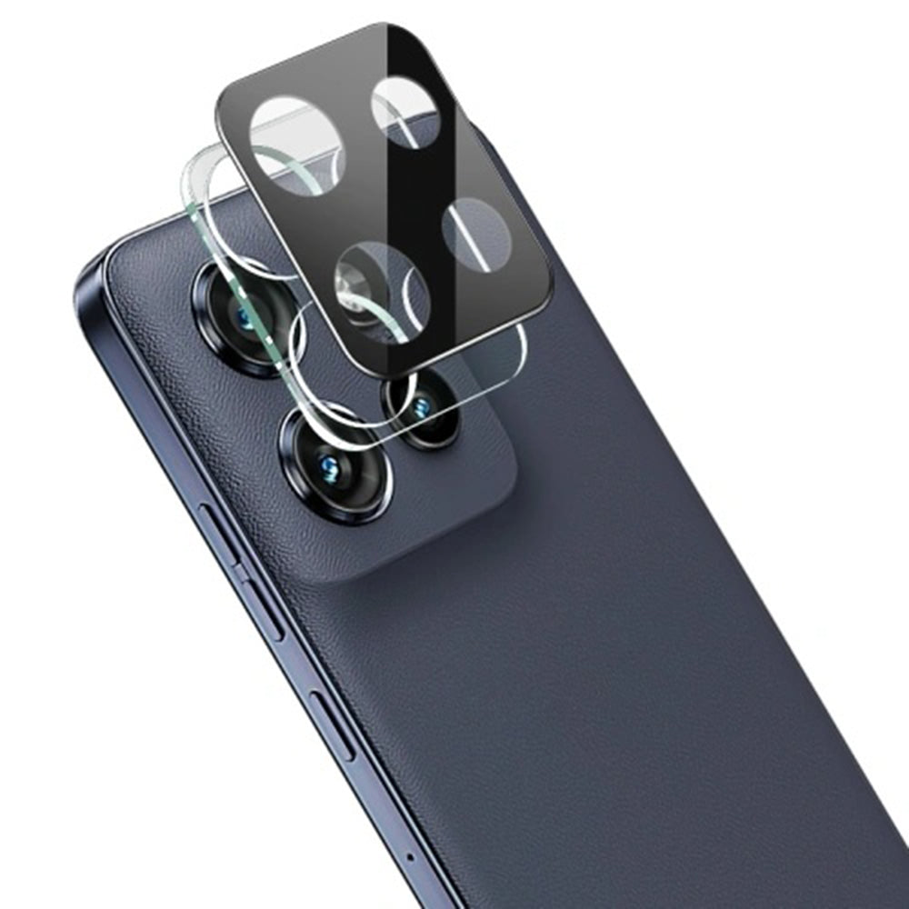 Zaštitna folija za stražnju kameru Techsuit za Motorola Moto G86, kaljeno staklo, crna