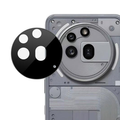 Zaštitna folija za stražnju kameru Techsuit za Nothing Phone (3a) Pro, kaljeno staklo, crna