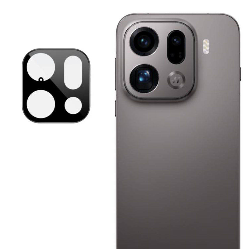 Zaštitna folija za stražnju kameru Techsuit za Oppo Find X9 Pro, Kaljeno staklo, Crna