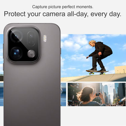 Zaštitna folija za stražnju kameru Techsuit za Oppo Find X9 Pro, Kaljeno staklo, Crna