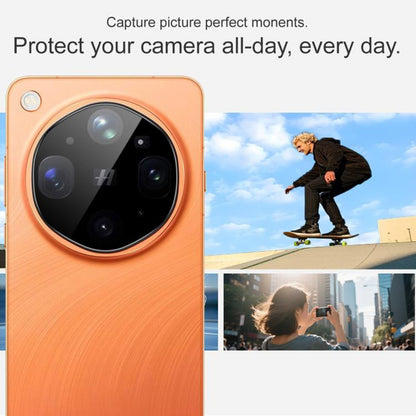 Zaštitna folija za stražnju kameru Techsuit za Oppo Find X9 Ultra, kaljeno staklo, crna