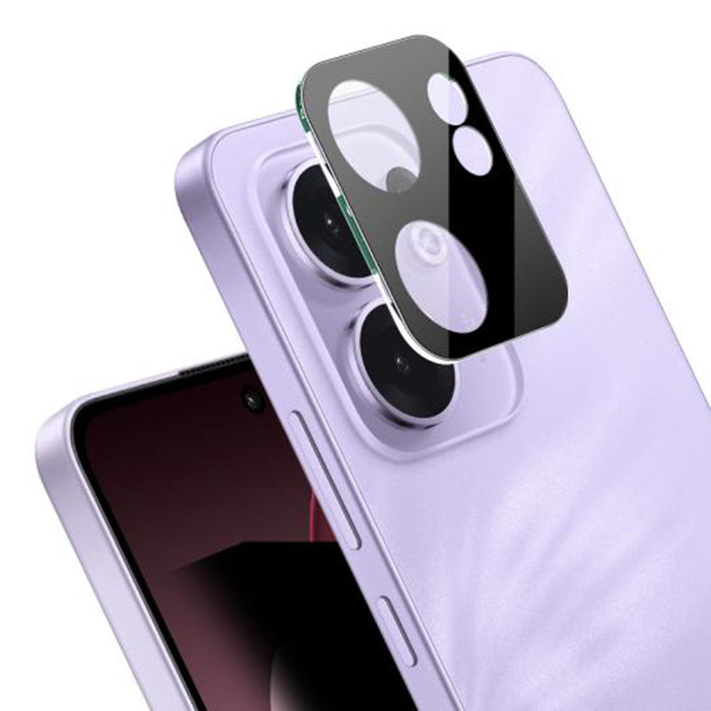Zaštitna folija za stražnju kameru Techsuit za Oppo Reno13 FS 5G / Reno13 F 4G / Reno13 F, Kaljeno staklo, Crna