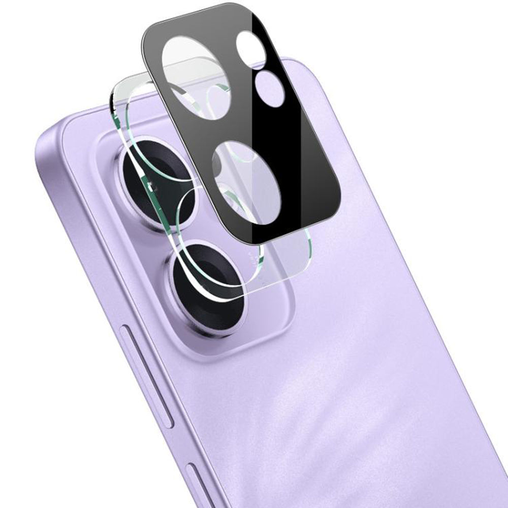 Zaštitna folija za stražnju kameru Techsuit za Oppo Reno13 FS 5G / Reno13 F 4G / Reno13 F, Kaljeno staklo, Crna