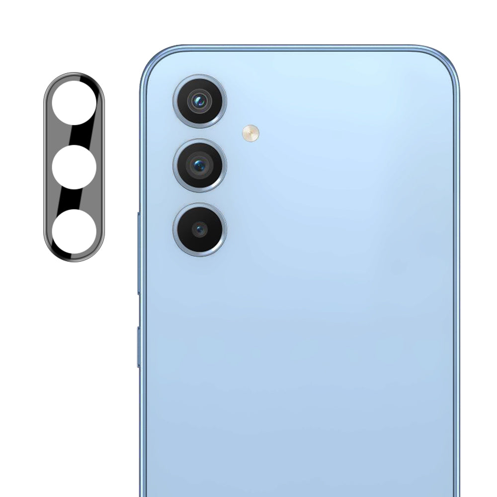 Zaštitna folija za stražnju kameru Techsuit za Samsung Galaxy A34 A346, Kaljeno staklo, Crna